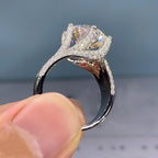 Round Solitaire Cubic Zirconia Silver Anti Tarnish Free Size Ring Bulk