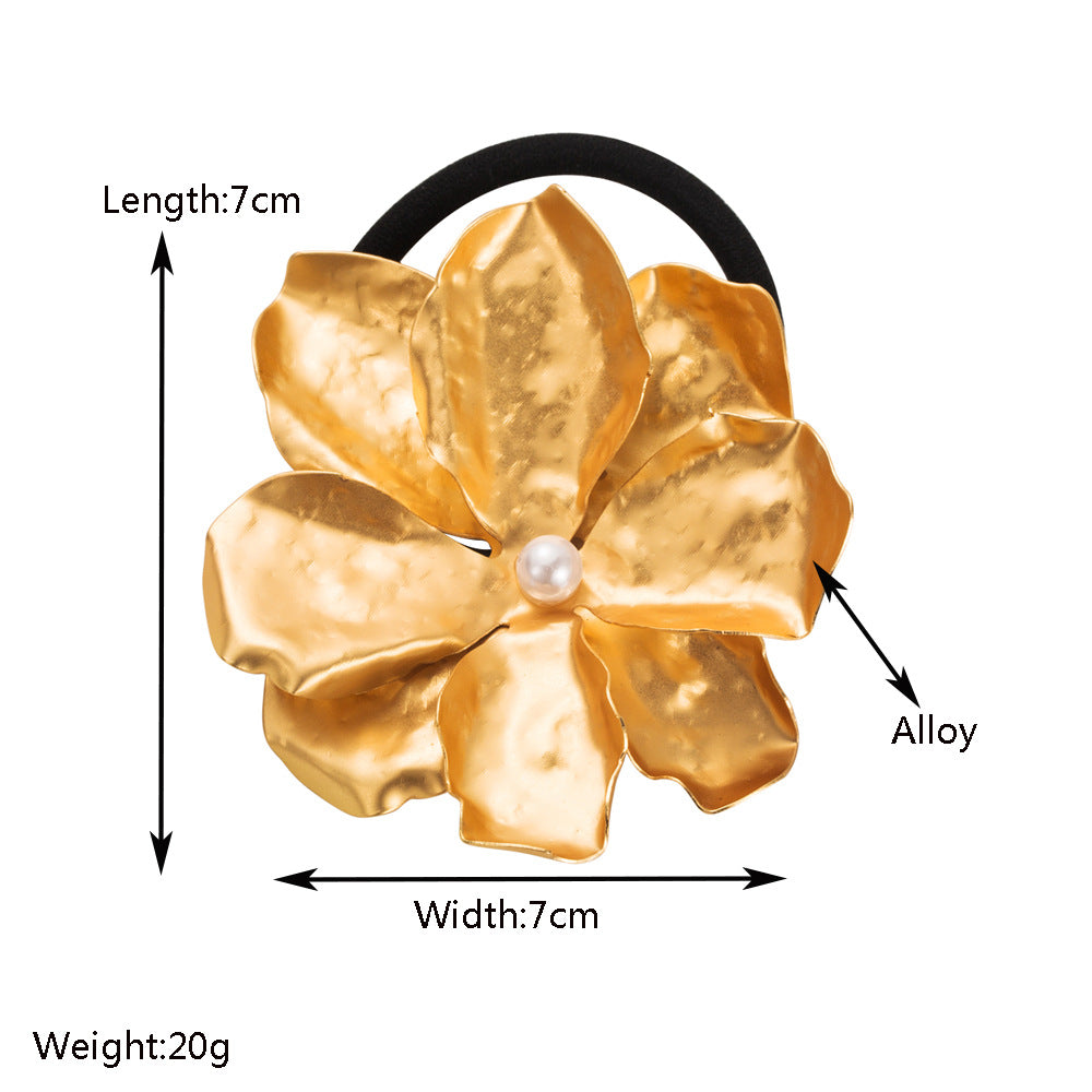 Flower Pearl Gold Silver Anti Tarnish Hair Band Hair Accessories Bulk