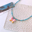 Pink Butterfly Silver Blue Black Beaded Charm Necklace Women Kids Bulk