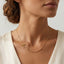 Gold Bowknot Plain Anti Tarnish Stainless Steel Necklace Women Bulk