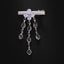 Drop Rhinestone 18K Gold Silver Hair Clips Hair Accessories Women Bulk