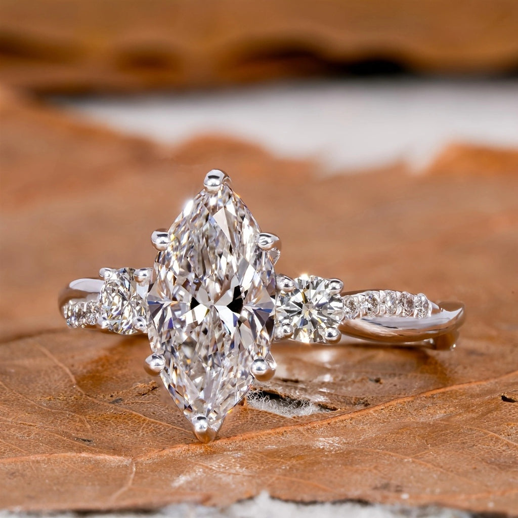 Oval Solitaire Silver Cubic Zirconia Anti Tarnish Ring For Women Bulk