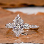 Oval Solitaire Silver Cubic Zirconia Anti Tarnish Ring For Women Bulk