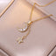 Moon Star 18K Gold Stainless Steel Baguette CZ Necklace Chain Bulk