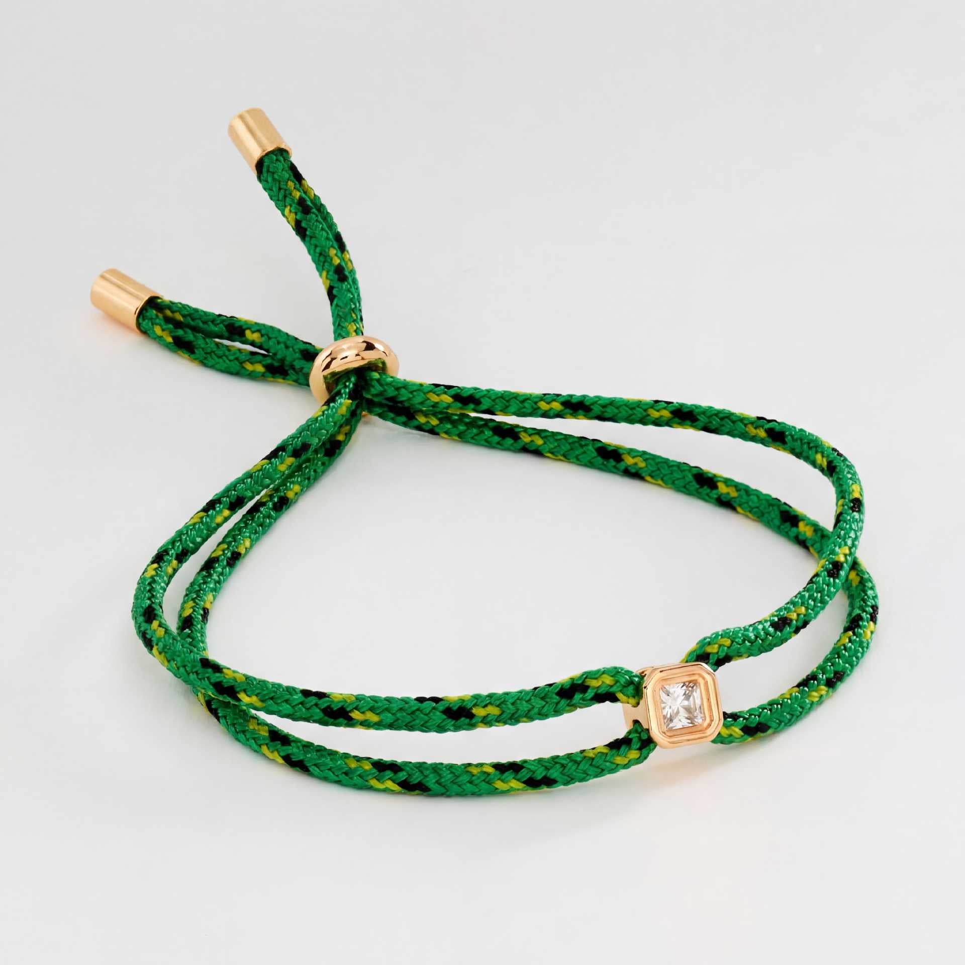 Multi Color Handmade Rope Style Gold CZ Fabric Bracelet For Women Bulk