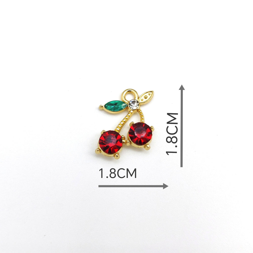Designer Multi Color Fruit Charm Enamel Gold CZ Copper Pendant Bulk