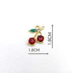 Designer Multi Color Fruit Charm Enamel Gold CZ Copper Pendant Bulk