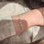 Designer Baguette & Marquise Silver Plated CZ Copper Bracelet Wholesale