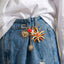 Multi Color Sun,Heart,Pearl,SafetyPin Gold Enamel Brooch For Women Bulk