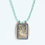 Moon CZ 18K Gold Blue Thread Anti Tarnish Necklace Pendant Bulk