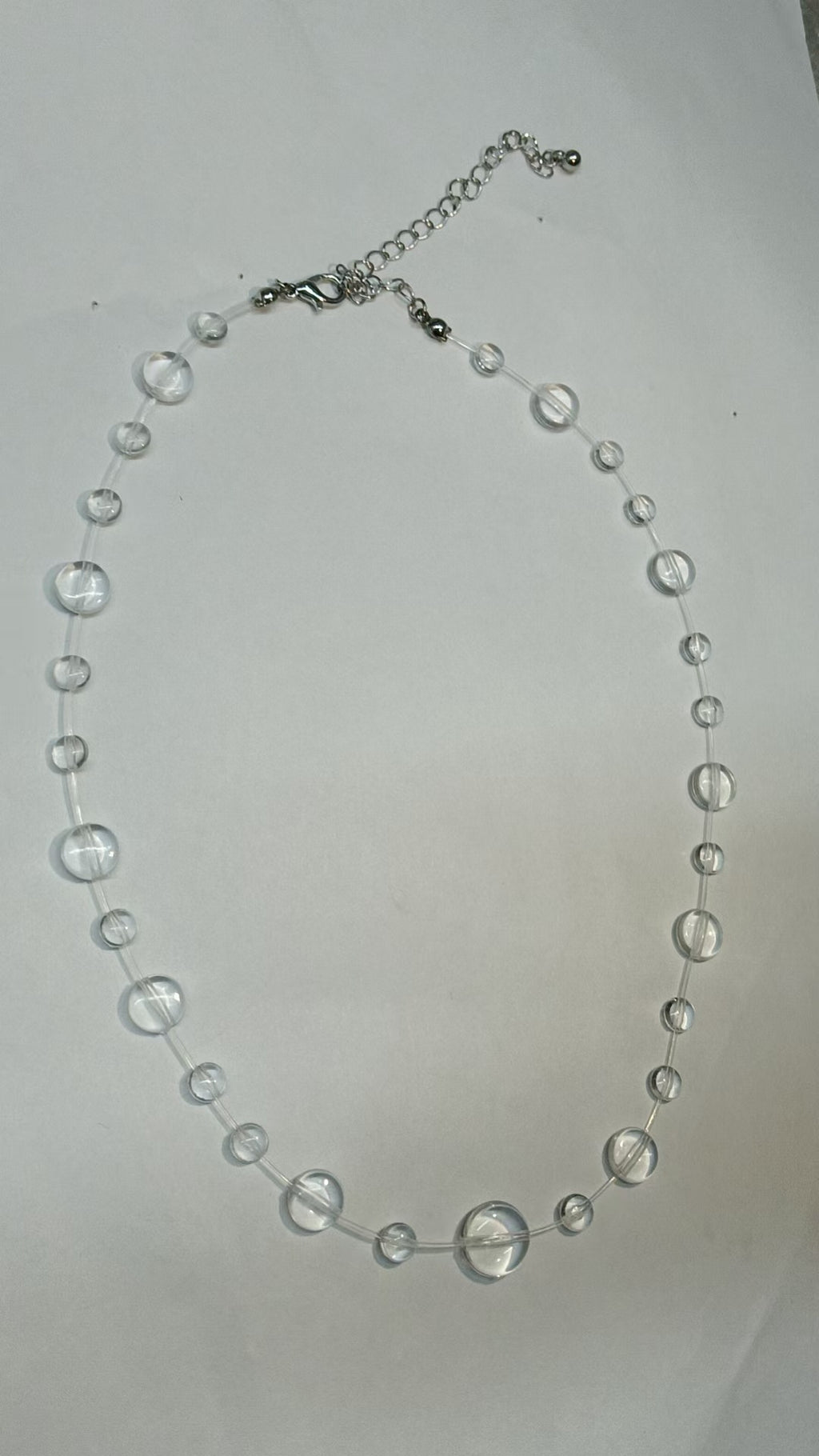 Transparent Ice Drop Pearl Beads Necklace Bracelet Earring Set Bulk