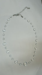 Transparent Ice Drop Pearl Beads Necklace Bracelet Earring Set Bulk