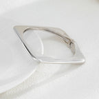 Glossy Finish Square Round 18K Gold Silver Openable Kada Bracelet Bulk