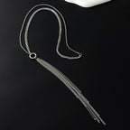 Designer Multi Layer Tassel Silver Plated Chain Copper Necklace Bulk
