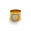 Moon 18K Gold Silver Stainless Steel Anti Tarnish Band Ring Women Bulk