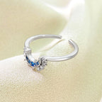 Bulk Sun Moon Style Gold Silver CZ Copper Adjustable Combo Ring