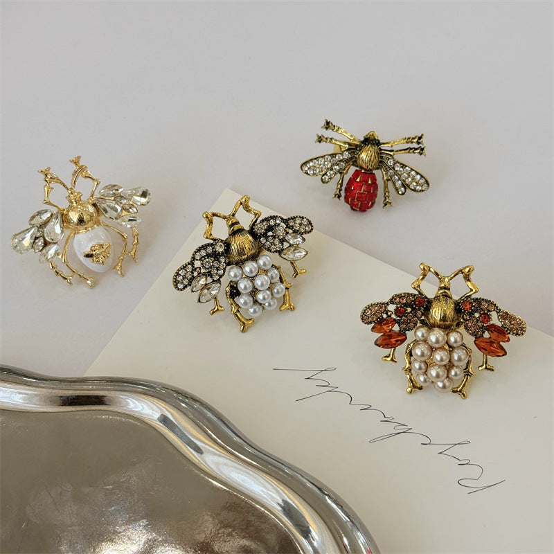 Inland Bee 18K Gold White Cubic Zirconia Free Size Ring For Women