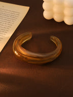 Acrylic White Orange Brown Cuff Kada Bracelet For Women Bulk