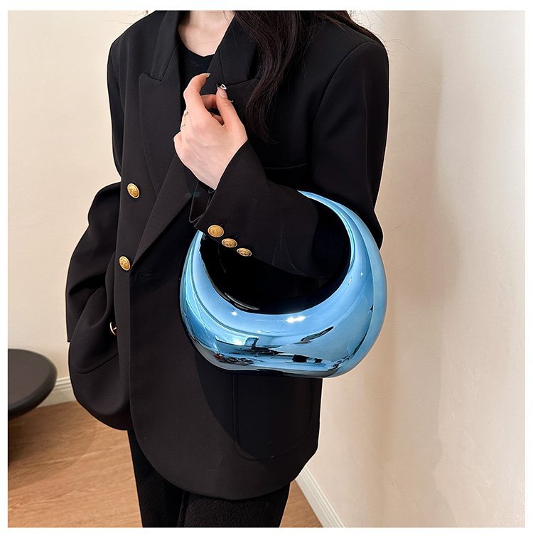 Oval Glossy Acrylic Blue Silver Gold Black Pick Colorful Hand Bag Bulk