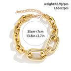 Curb Single Layer Gold Silver Hip Hop Joint Link Chain Necklace Bulk
