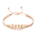 Multi Color Handmade Thread Style Gold Plated CZ Fabric Bracelet Bulk