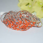 18K Gold Silver Multi Rhinestone Bracelet Bangle Adjustable Women Bulk