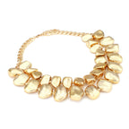 Designer Dual Tone Layered Gold Silver Plated Necklace For Women Bulk