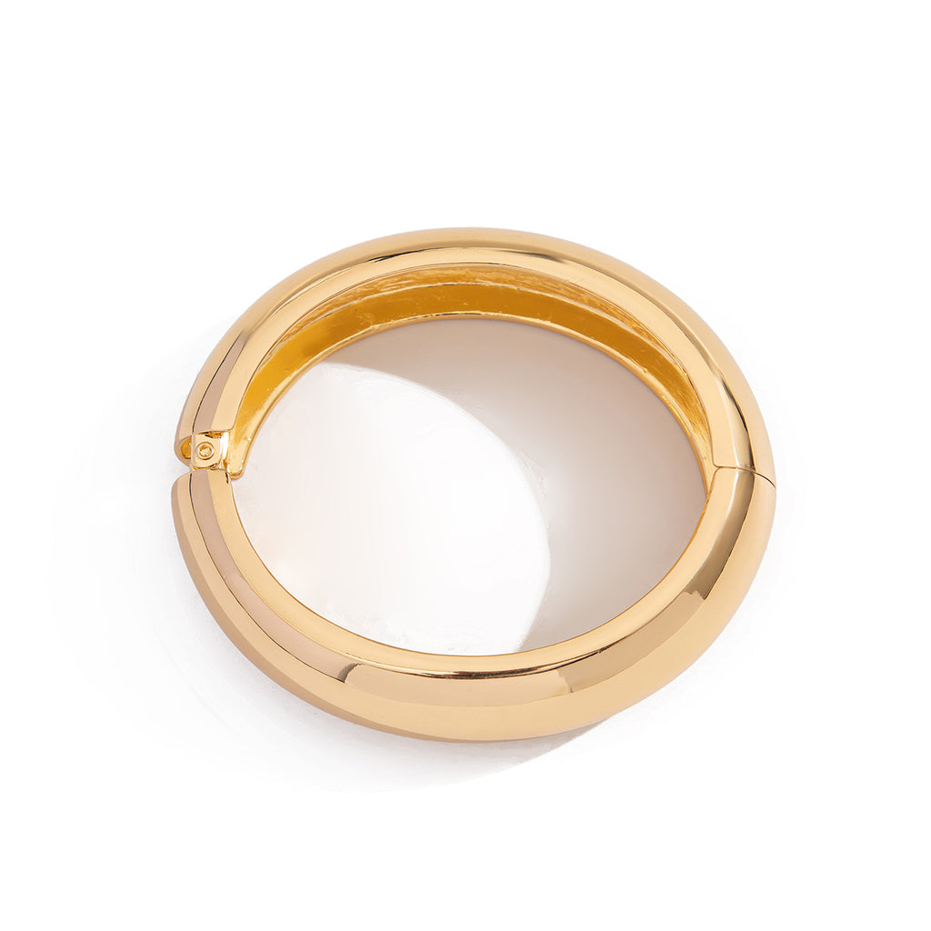 Simple Round 18K Gold Openable Cuff Kada Bracelet For Women Bulk