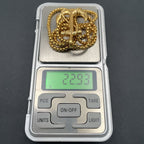 Navy Rudder Anchor Sailor Gold Stainless Steel Pendant Bulk