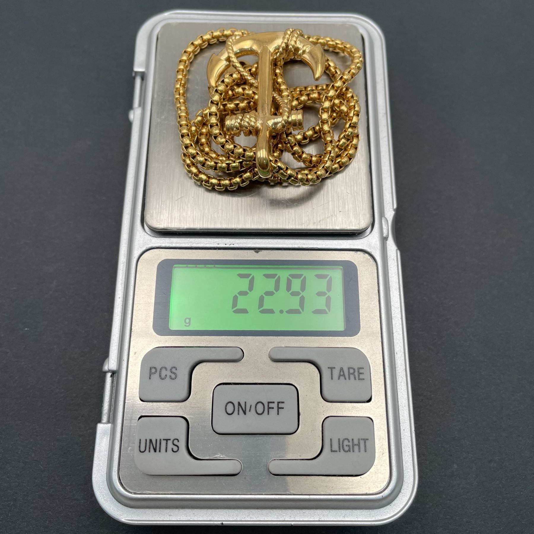 Navy Rudder Anchor Sailor Gold Stainless Steel Pendant Bulk