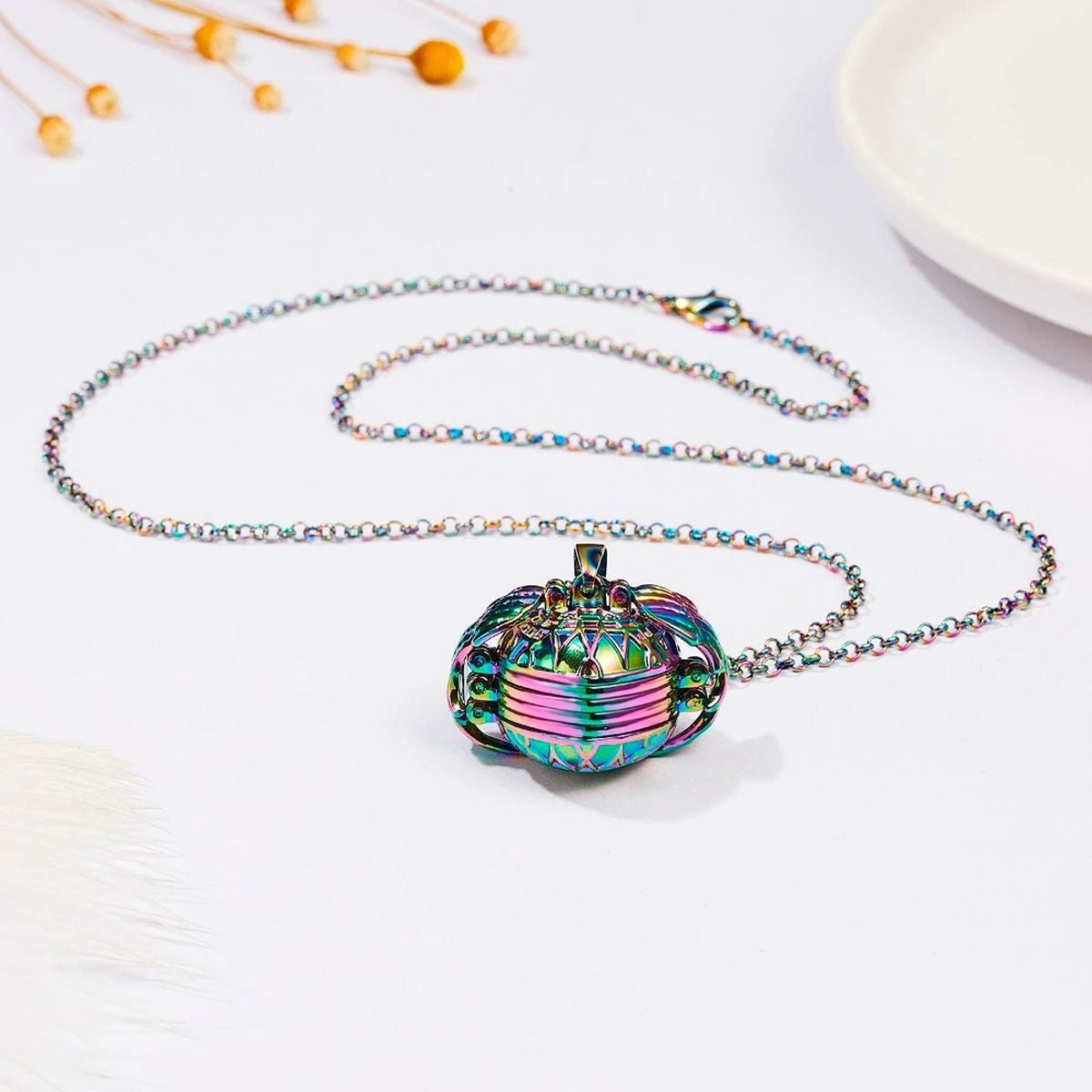 Multi Color Photo Necklace Pendant Chain Bulk