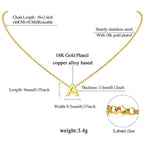 Initial Alphabet Gold Letter A Necklace Pendant Chain Bulk
