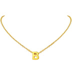 Initial Alphabet Gold Letter A Necklace Pendant Chain Bulk