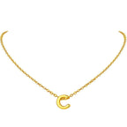 Initial Alphabet Gold Letter A Necklace Pendant Chain Bulk