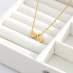 Initial Alphabet Gold Heart Letter A Necklace Pendant Chain Bulk