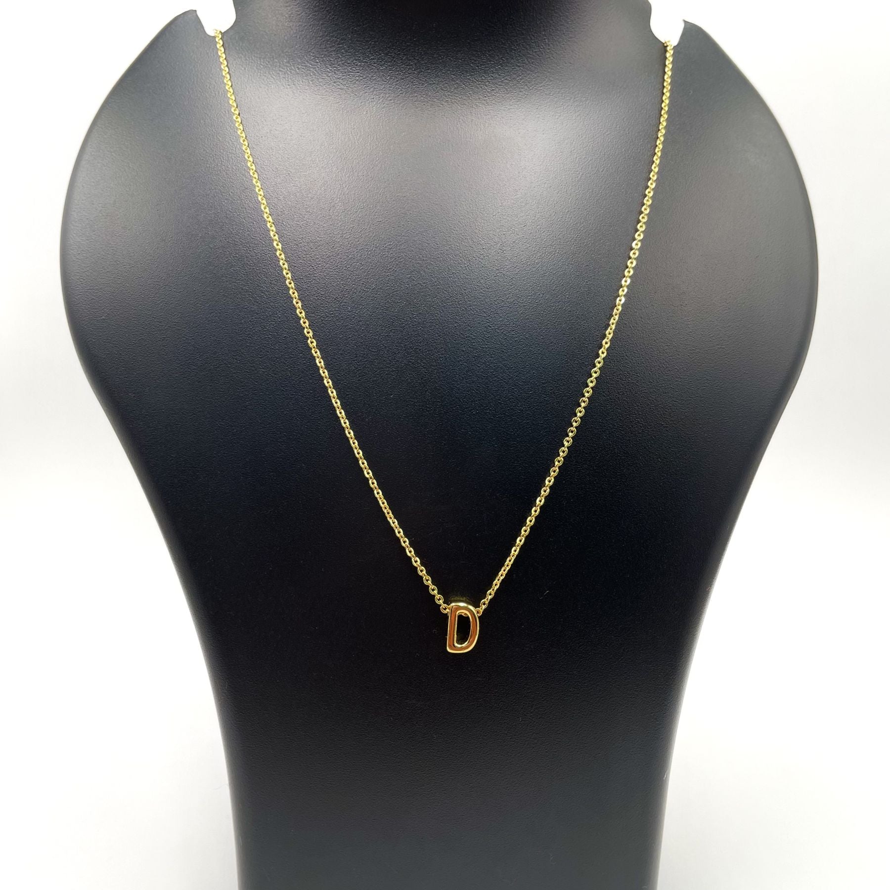 Initial Alphabet Gold Letter A Necklace Pendant Chain Bulk