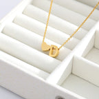 Initial Alphabet Gold Heart Letter A Necklace Pendant Chain Bulk