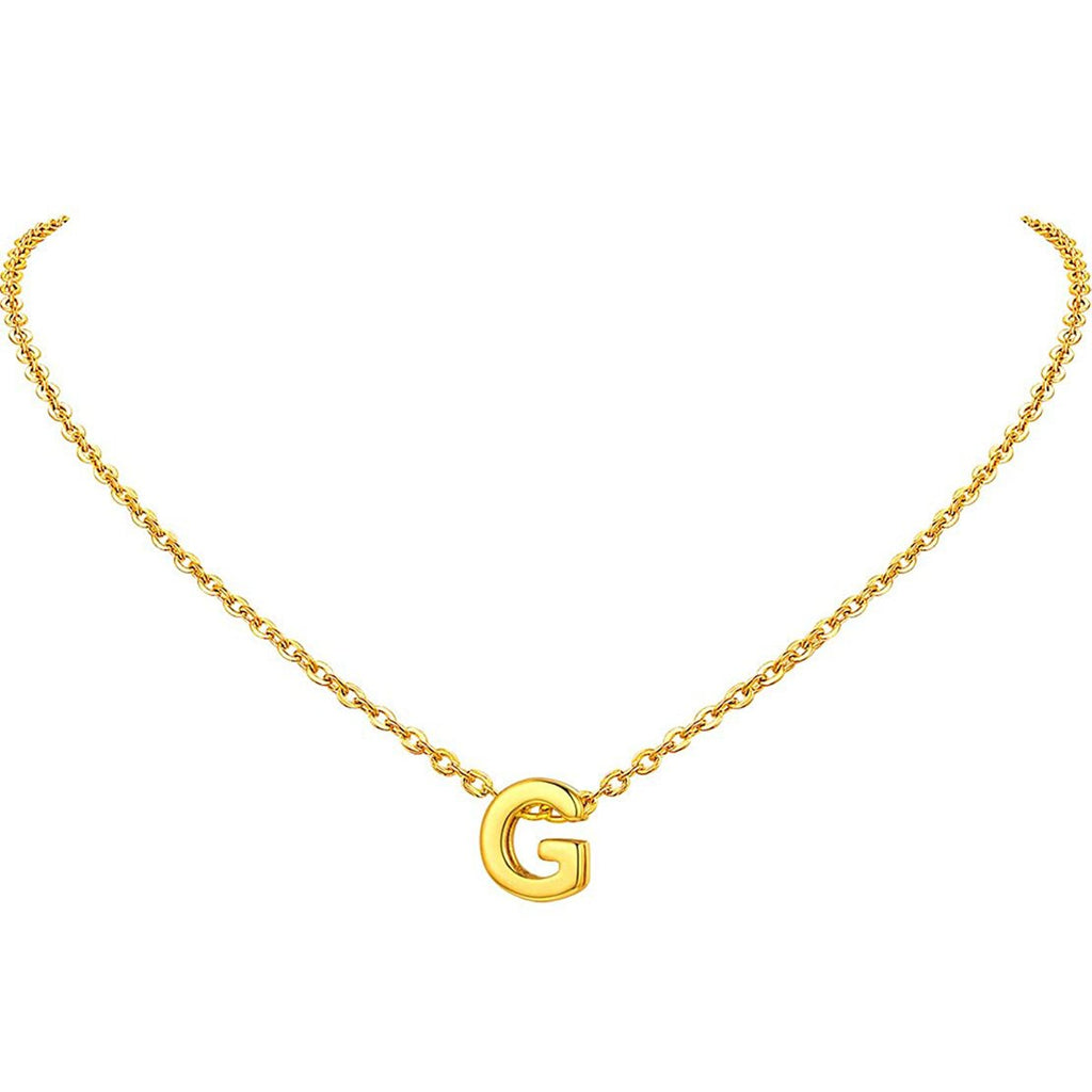 Initial Alphabet Gold Letter A Necklace Pendant Chain Bulk