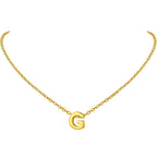 Initial Alphabet Gold Letter A Necklace Pendant Chain Bulk
