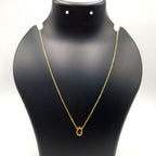 Initial Alphabet Gold Letter A Necklace Pendant Chain Bulk