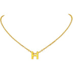 Initial Alphabet Gold Letter A Necklace Pendant Chain Bulk