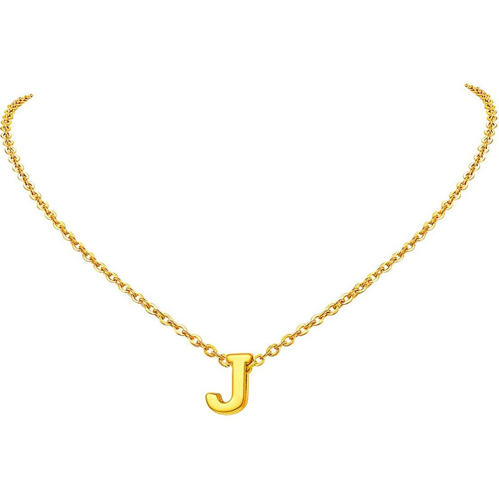 Initial Alphabet Gold Letter A Necklace Pendant Chain Bulk