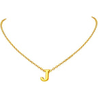 Initial Alphabet Gold Letter A Necklace Pendant Chain Bulk
