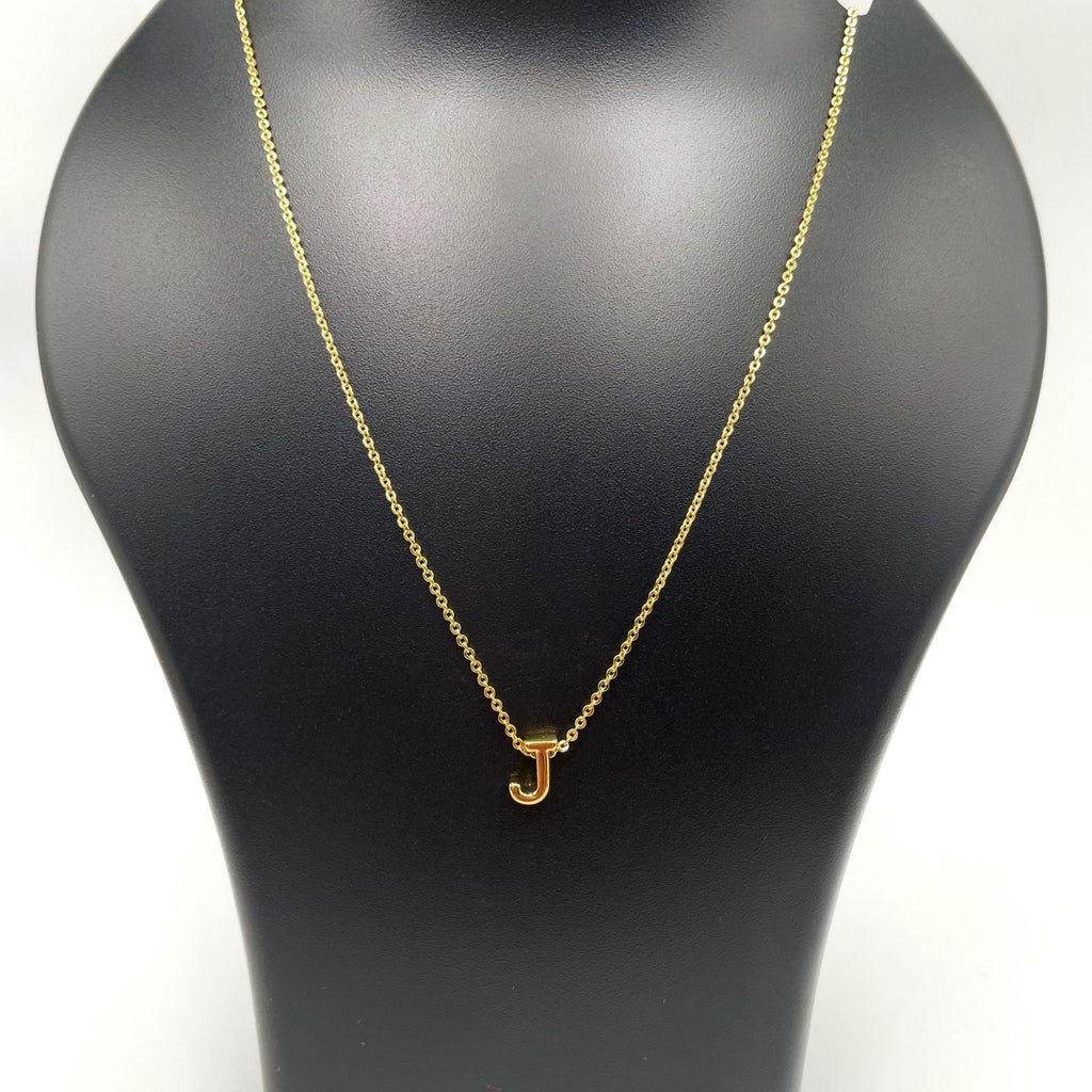 Initial Alphabet Gold Letter A Necklace Pendant Chain Bulk