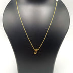 Initial Alphabet Gold Letter A Necklace Pendant Chain Bulk