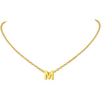 Initial Alphabet Gold Letter A Necklace Pendant Chain Bulk