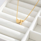 Initial Alphabet Gold Heart Letter A Necklace Pendant Chain Bulk