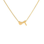 Initial Alphabet Gold Heart Letter A Necklace Pendant Chain Bulk