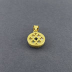 Evil Eye Mother Of Pearl Zirconia Gold Pendant Charm Bulk