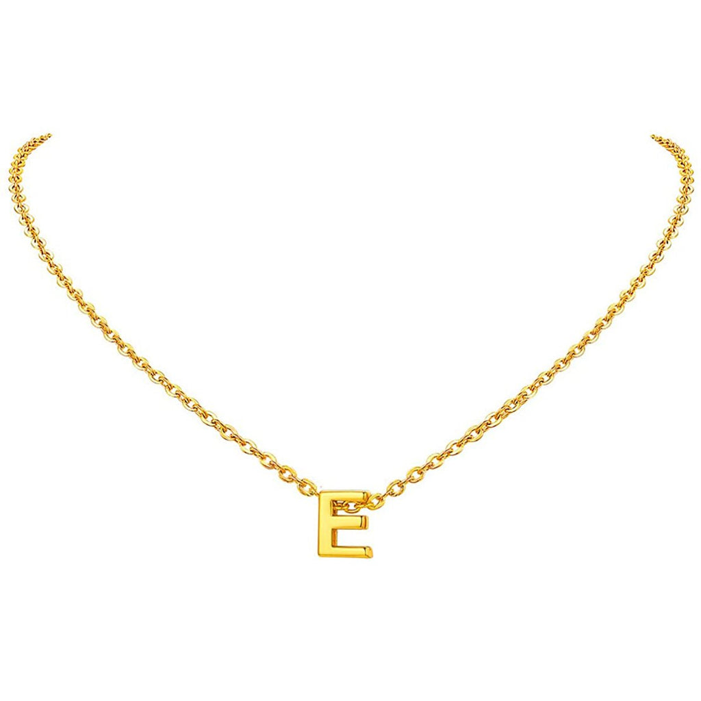 Initial Alphabet Gold Letter A Necklace Pendant Chain Bulk